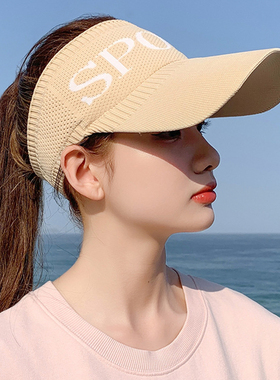 夏季帽子遮阳韩版帽子女空顶帽