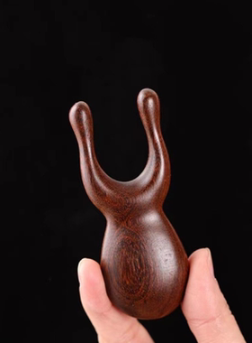 多功能木质金丝檀木小青蛙鼻刮