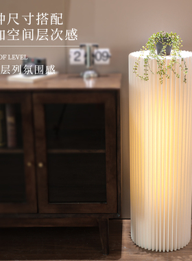 纸阖圆柱展示柜架子灯光展示货架商用陈列展示台柜置物置物