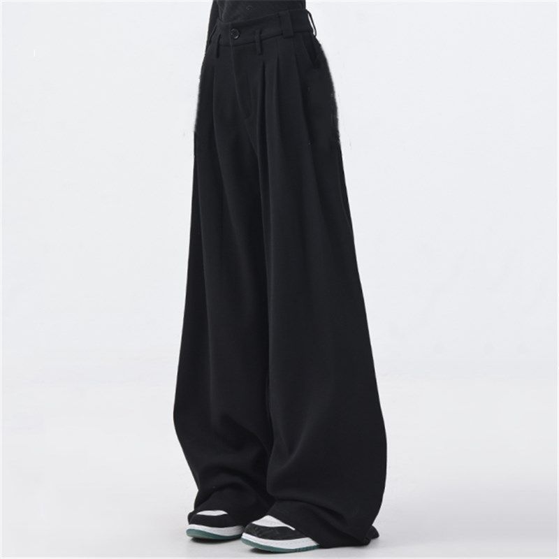 新款男士宽松春秋m西裤直筒裤帅气休闲高级感长裤抗皱免烫阔腿裤,淘宝优惠券,粉丝福利购,淘宝优惠卷