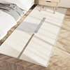 Bedside carpet, bedroom style children's long strip carpet, thickened wabi-sabi cream floor mat in front of the bed