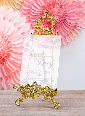 欧式婚礼布置装饰摆台相框家居饰品甜品台装饰展示架盘架画架