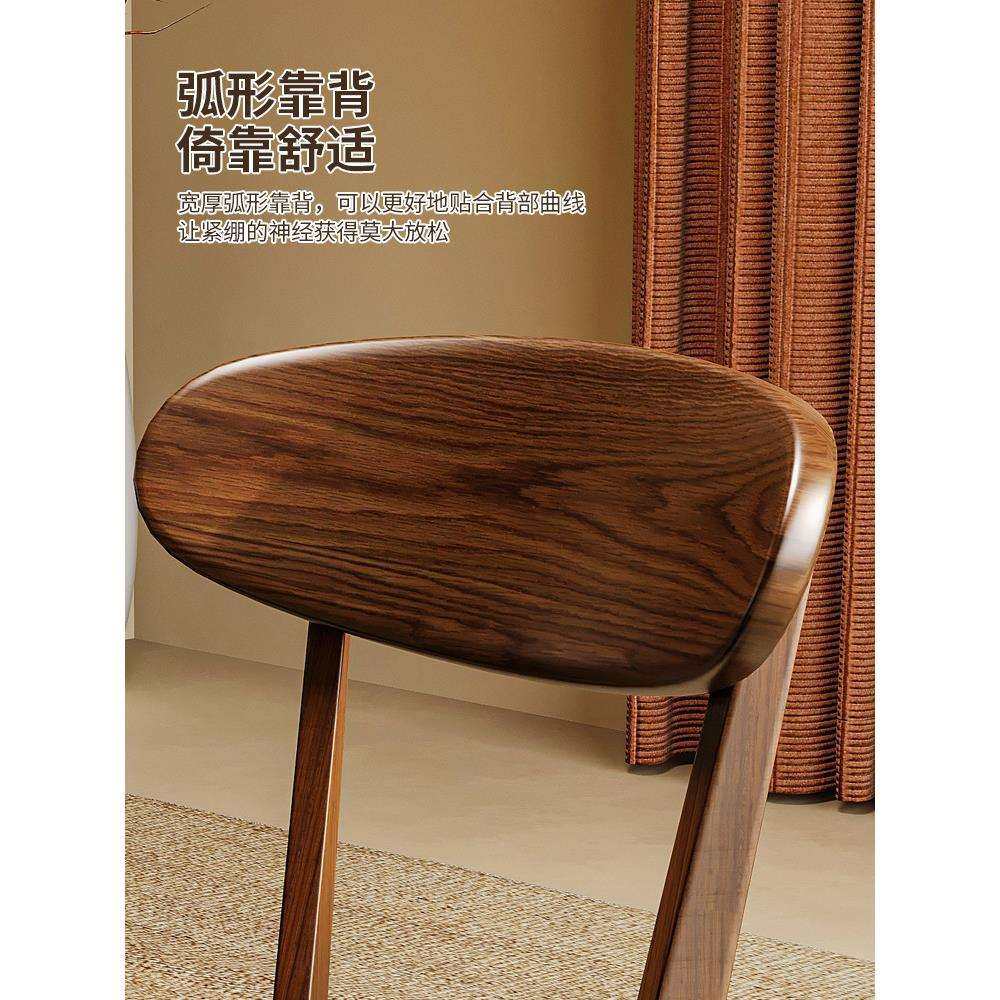 实木餐椅家用靠背餐桌椅新款餐厅凳子中古茶桌主人椅书桌椅子,淘宝优惠券,粉丝福利购,淘宝优惠卷