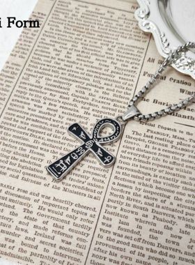 埃及安卡十字架项链欧美风男女