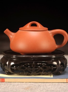 紫光檀椭圆形底座摆件奇石底座紫砂壶实木托架佛像茶壶红酸枝底座