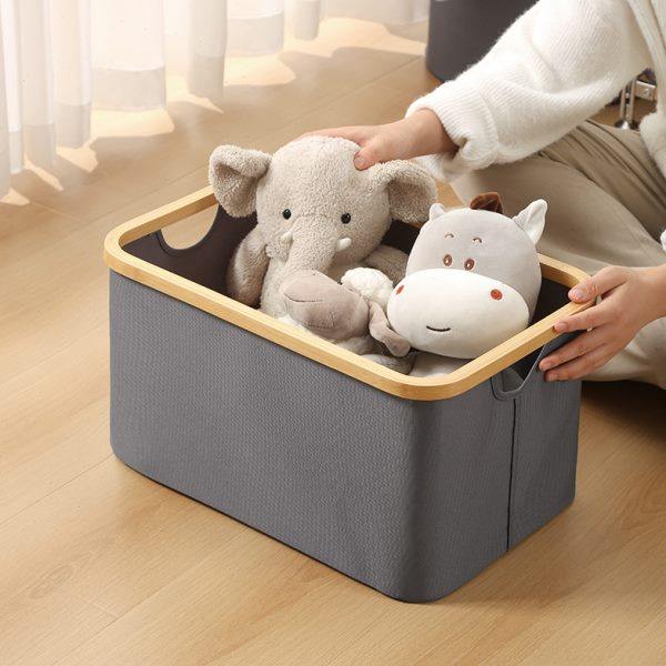 Bathroom laundry basket light luxury household larger dirty clothes basket foldable storage basket dirty clothes storage basket storage basket