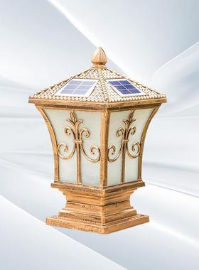 太阳能柱头灯户外围墙大门柱子院墙灯防水室外欧式花园别墅庭院灯