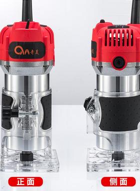 修边机木工工具多功能工业级铝塑板开槽机倒装电木铣雕刻开孔锣机