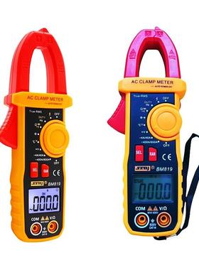 数字钳形表多用表滨江BM819过载818交直流813电流容温度英文外销