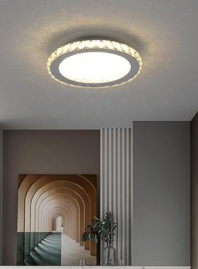 超薄轻奢吸顶灯水晶灯卧室灯后现代客厅灯简约现代灯饰北欧灯具