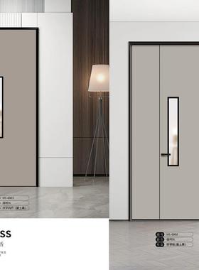 极简窄边框铝木门实木复合室内门环保免漆净醛隔音卧室房间铝木门