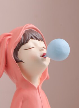 女孩摆件创意可爱儿童房间卧室书桌书柜客厅家居软装饰品现代简约