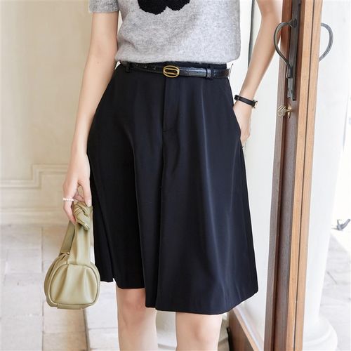 【时尚风采】高级感十足,助您职场上散发轻奢气息的绝美百褶裤裙 - 图1