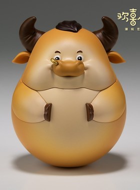 欢喜小将 解压《十二生肖不倒翁》 可玩性高O 打工人招财工位摆件