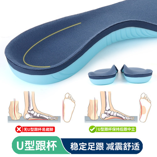 德国足弓强力支撑型鞋垫高足弓足外翻改善外八扁平足矫正功能鞋垫 - 图2