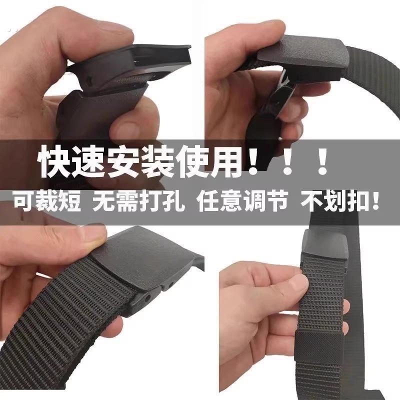 男士自动扣帆布腰带休闲百搭潮流尼龙战术裤带子军训户外皮带ilm - 图0