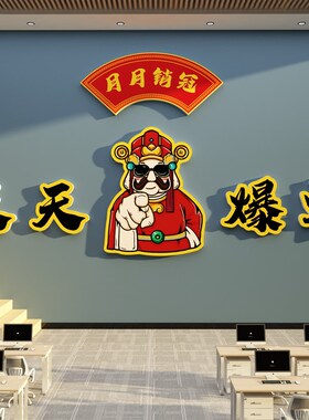 2024新年开门红职场景办公室墙面装饰司企业文化氛围布置爆单贴画