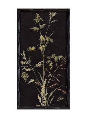 万物生 新中式玄k关画中古风客厅餐厅装饰画法式复古黑白色调挂画