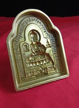藏式佛饰用品 椭圆药师佛纯铜佛擦擦模具模水擦擦陶泥石膏佛像