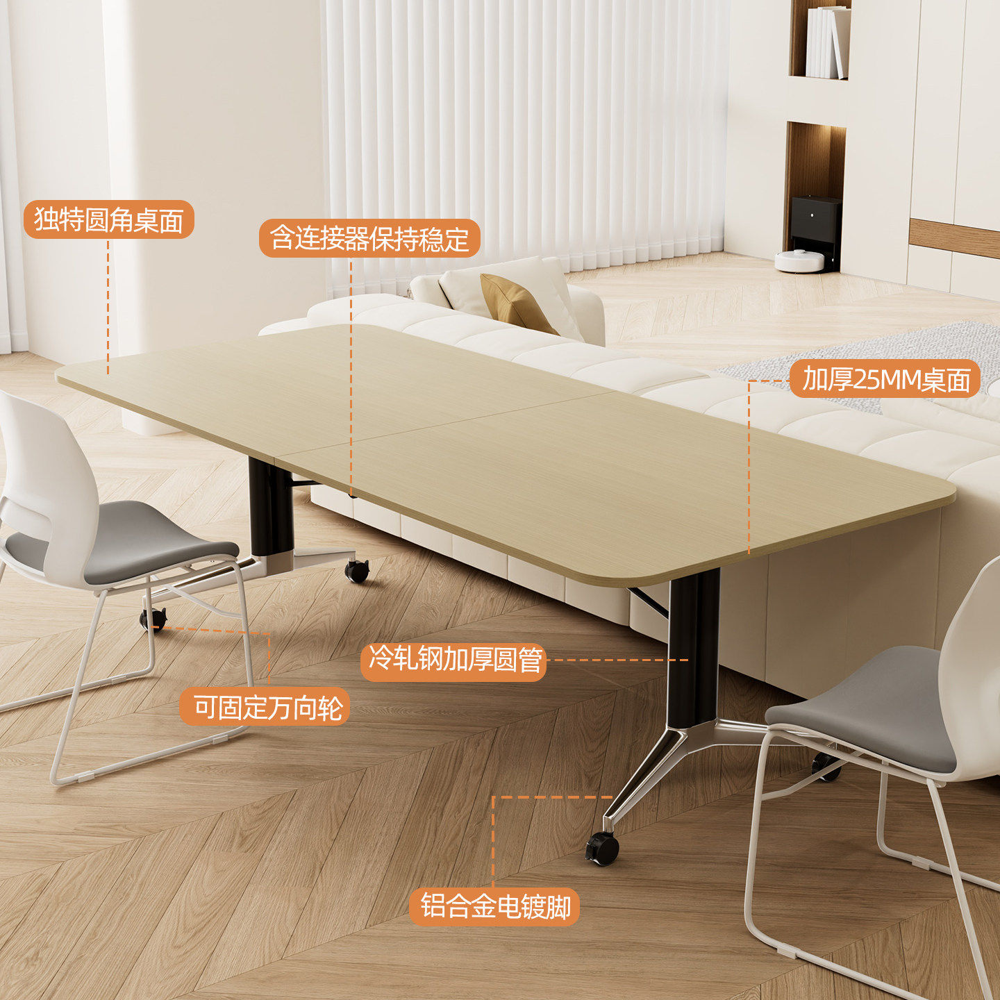 E0级书桌家用卧室可折叠成人学习桌移动式客厅靠墙学生写字桌子,淘宝优惠券,粉丝福利购,淘宝优惠卷