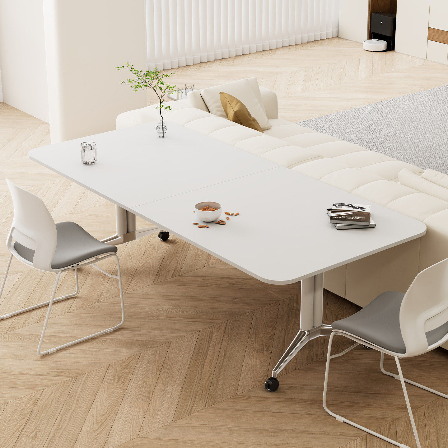 E0级书桌家用卧室可折叠成人学习桌移动式客厅靠墙学生写字桌子,淘宝优惠券,粉丝福利购,淘宝优惠卷