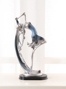 简约现代跳c舞女孩摆件优雅舞女人物客厅酒柜装饰品家居工艺礼品