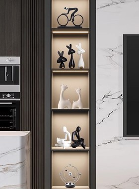 德国轻奢高档酒柜摆件展示2v024新款高级感小众客厅家居电视装饰