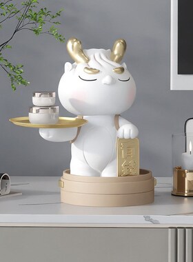 生肖龙摆件e入户门口鞋柜钥匙收纳玄关装饰品客厅家居乔迁新居礼