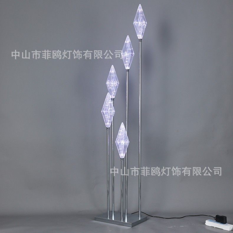 可定制婚庆发光铜丝灯摆件舞台T台布置装饰灯8头钻石菱形路引灯,淘宝优惠券,粉丝福利购,淘宝优惠卷