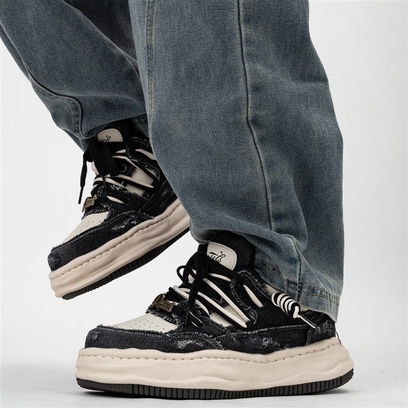 小众厚底7cm隐形内增高鞋男女情C侣款水洗帆布溶解鞋休闲面包板鞋,淘宝优惠券,粉丝福利购,淘宝优惠卷