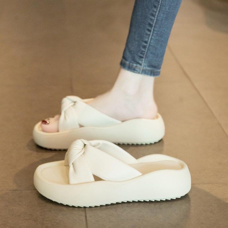 凉拖鞋女夏季外穿2024新款厚底休闲沙滩K凉鞋时尚女士高级感一字,淘宝优惠券,粉丝福利购,淘宝优惠卷