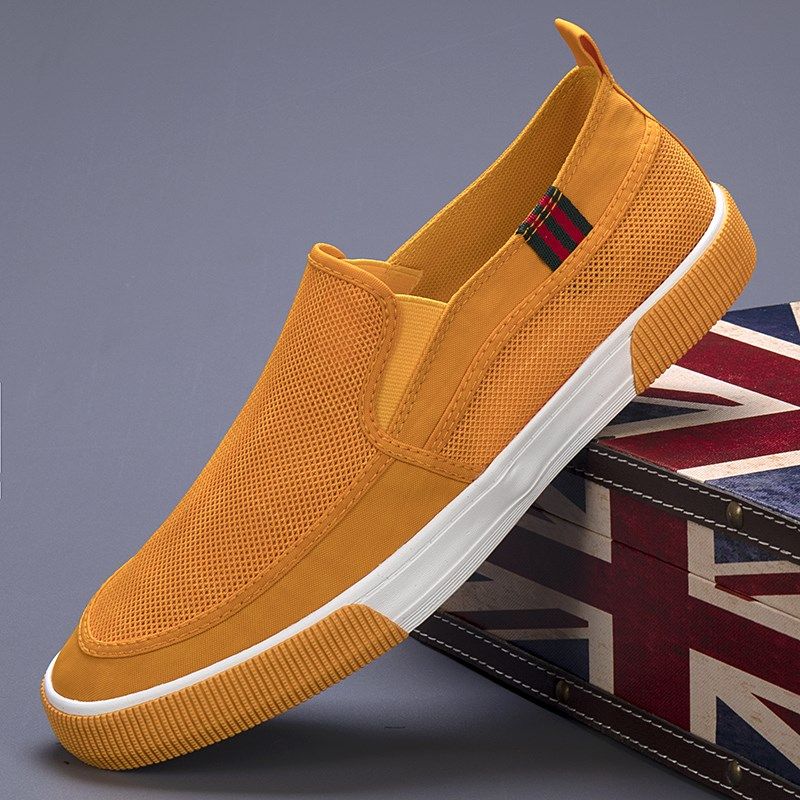 防臭透气网鞋男2024夏季新款一脚蹬休闲鞋M网面鞋韩版软底薄款布,淘宝优惠券,粉丝福利购,淘宝优惠卷