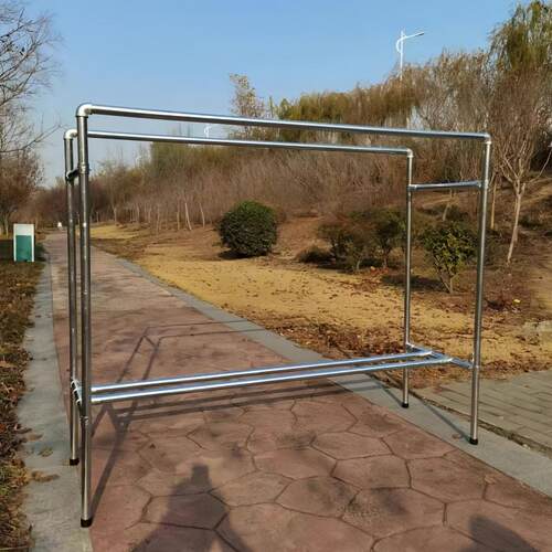 双排挂肉架挂香肠腊肉架子挂鸡烤鸭鹅火腿咸鱼晾晒架阳台户外挂架 - 图1