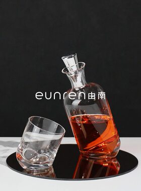 甄选轻奢简约样板间玻璃酒具酒杯摆件软装家居餐桌酒器茶几装饰器