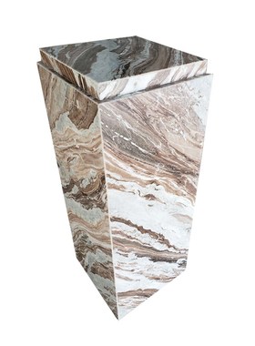 层天然紫玉兰大理石底座 现代个性时尚家居玄关工艺品摆台