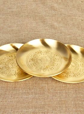 纯铜供奉供果盘 佛前 家用供盘 水果盘 供佛果盘佛堂用品