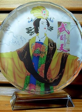 武则天摆设纪念品礼物中国女皇帝礼品收藏品模型装饰品水晶摆件