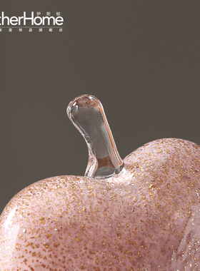 现代创意玻璃心形摆件 创意家居客厅床头柜儿童房摆设生日礼物