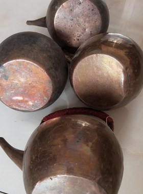 民俗老物件老铜壶老茶壶老铜器旧烧水壶怀旧复古提梁壶道具摆件