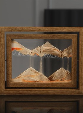 3d立体流沙画大号教师q节礼物生日礼D物送男生沙漏摆件3d夜灯流沙