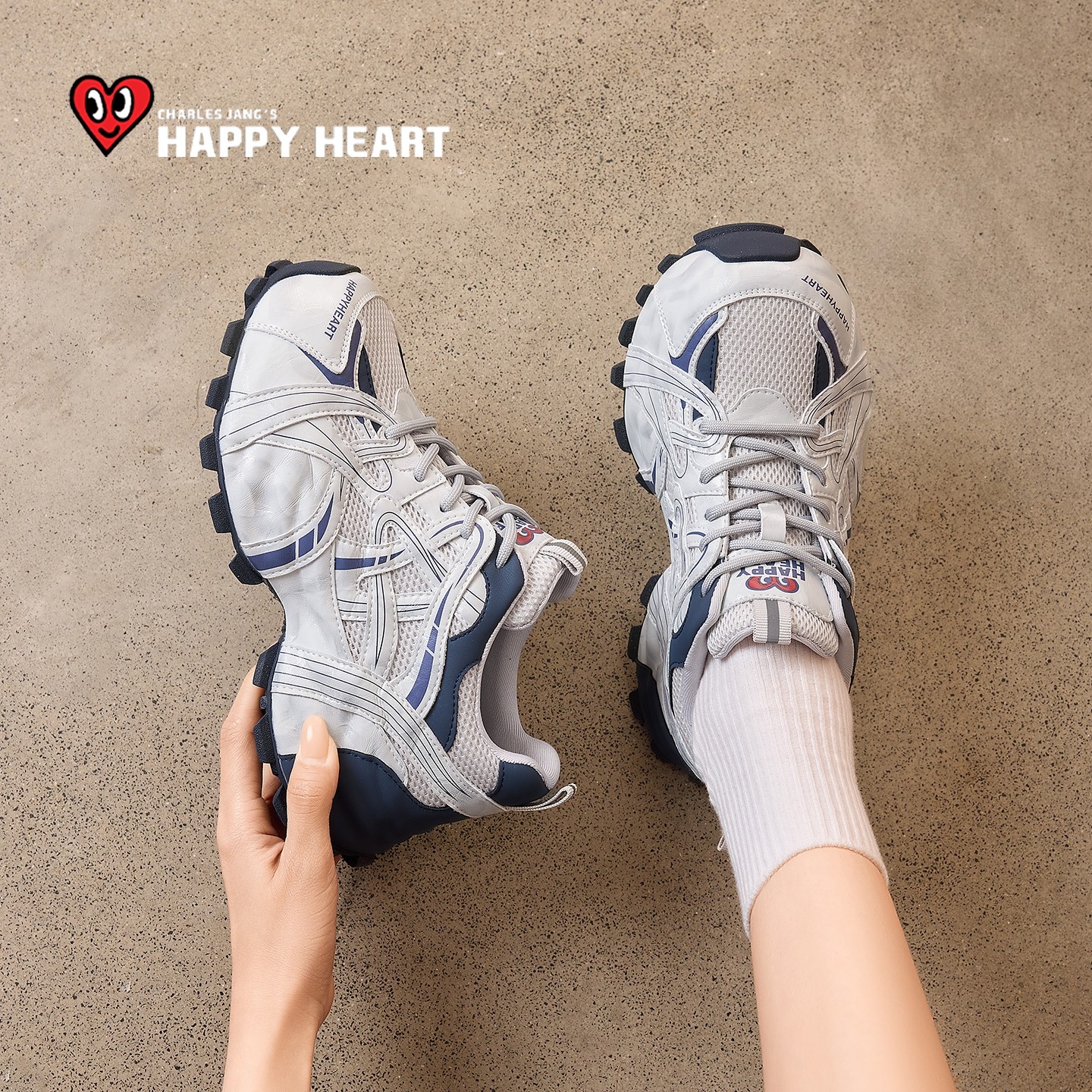 查尔斯桃心老爹鞋女款小个子增高2025冬季新款运动鞋厚底白色女鞋,淘宝优惠券,粉丝福利购,淘宝优惠卷