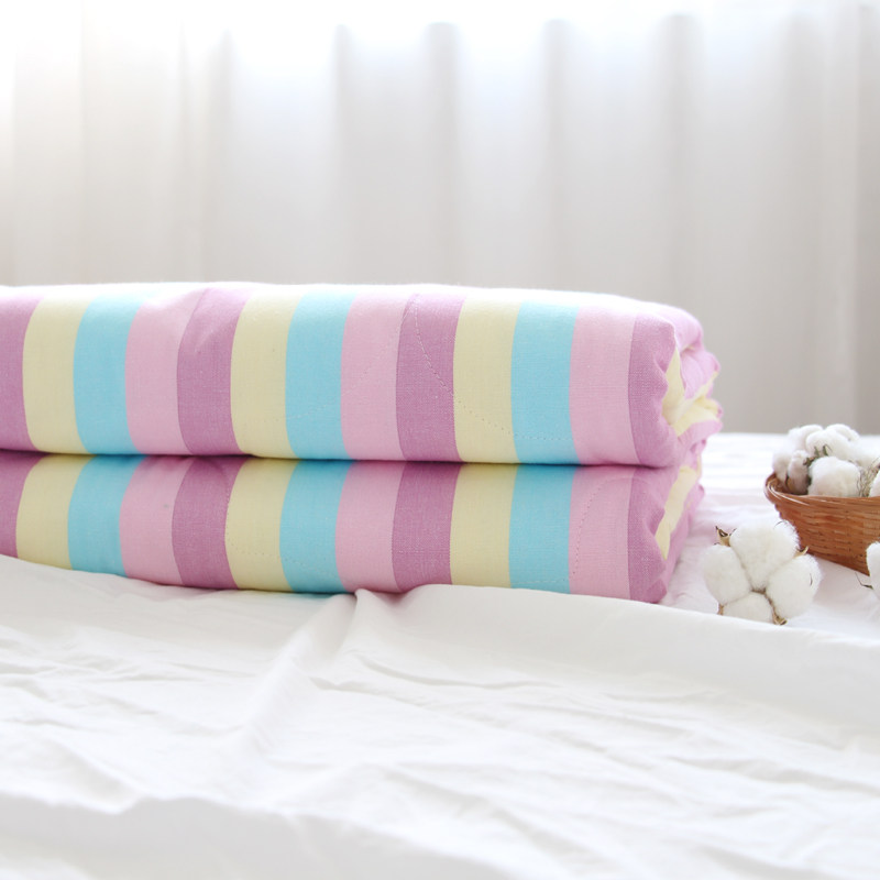 鲁居士老粗布f秋冬被子可水洗加厚款布料单双人冬天被冬季学生,淘宝优惠券,粉丝福利购,淘宝优惠卷