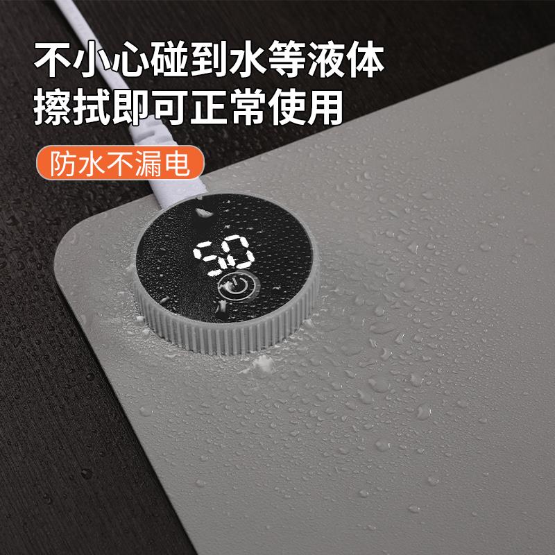 100x40加热滑鼠垫大号纯色学生桌面加热垫暖桌垫办公室加热保暖 - 图2