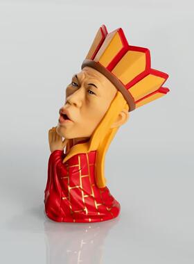 潮玩周星驰电影大话西游罗家英话痨唐僧恶搞趣味动漫车载机箱摆件