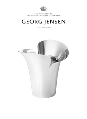新婚礼物Georg Jensen乔治杰生BLOOM花朵花盆简约客厅插花摆件