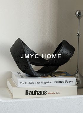 稀缺质感仿洞石法式树脂创意摆件样板间售楼处客厅电视柜酒柜家居