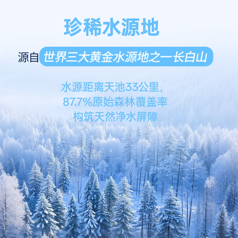 白山一云长白山矿泉水350mL*12瓶整箱小瓶装天然弱碱性矿泉水便携