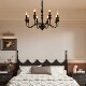 Magician's original black swan candle chandelier high-end style