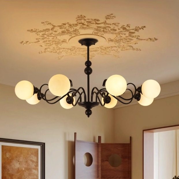 魔匠艺人黑色中古风客厅吊灯魔豆吊灯法式奶油卧室2025年新款主灯,淘宝优惠券,粉丝福利购,淘宝优惠卷