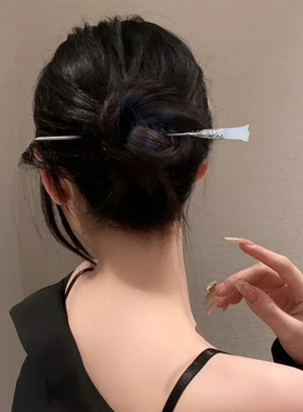 古风珍珠铃兰花发簪流苏步摇女夏季旗袍汉服配饰盘发簪子发钗头饰